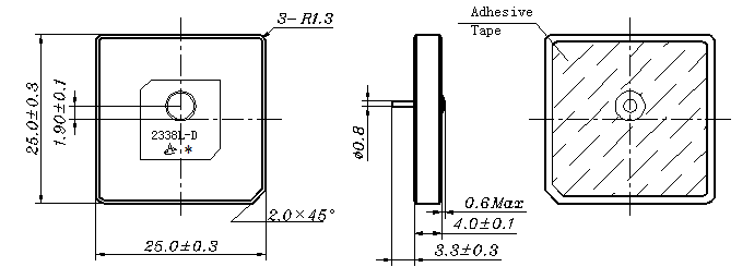 GL2540D dimension Dimension GL2540D
