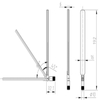  Antenne en caoutchouc 4g de 192 mm de long SMA mâle GL-DY410