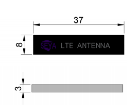 Dimensions de l'antenne patch CMS