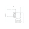 C06 Dessin Connecteur SMA R/A pour le soudage de PCB