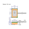 Antenne Gnss interne pour 18 mm pour les ventes chaudes