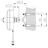 Antenne panneau 5G avec gain 8dBi périodique logarithmique 7038V-8