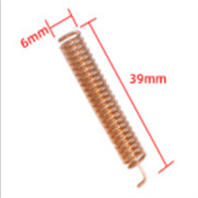 Antenne à ressort 315 MHz GL1307 39 mm de long et 6 mm de diamètre 