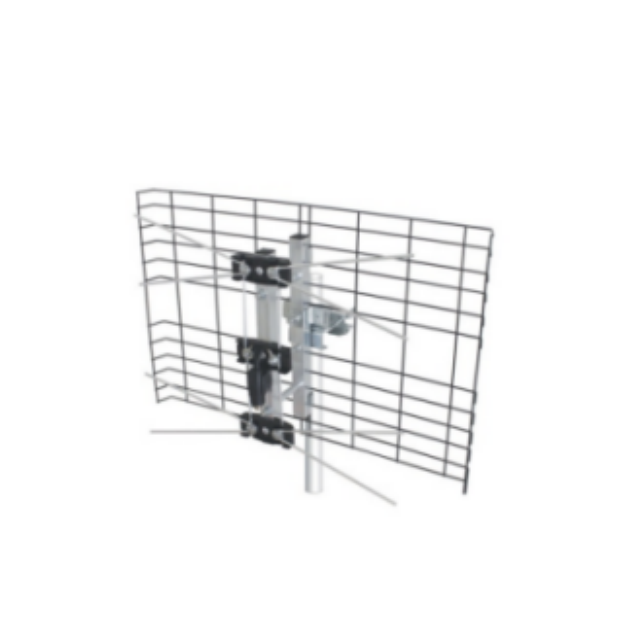 Antenne extérieure Yagi HDTV 470-862 MHz 10 dBi pour signaux faibles