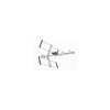 Antenne TV domestique 470-862 MHz : gain de 7 dBi et rapport avant-arrière ≥ 14 dB