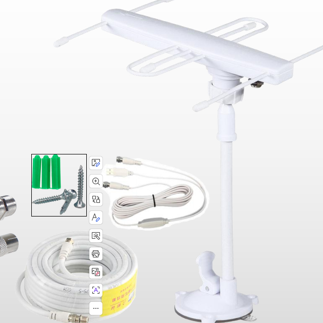 Antenne VHF UHF à 3 éléments à gain de 28 dBi