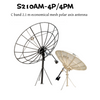 Antenne satellite 36,8 dB pour communication longue portée S210AM-4P/4PM 